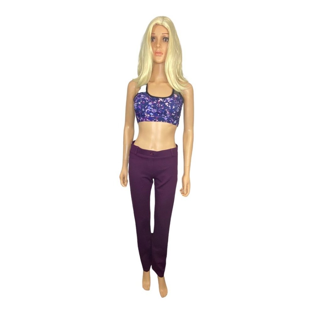 Fabletics Reflective Glow Getter Sports Bra purple *no size tag - Picture 13 of 16
